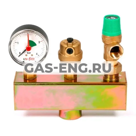 Группа безопасности котла сталь, Uni-Fitt купить в интернет-магазине промышленного оборудования в Санкт-Петербурге