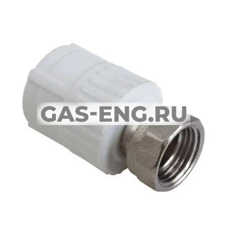 Муфта PPR с накидной гайкой на металлическом штуцере ВР, RTP (РосТурПласт) купить в интернет-магазине промышленного оборудования в Санкт-Петербурге