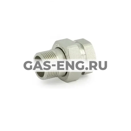 Разъемное соединение НР-ВР с прокладкой O-RING никелированное, Uni-Fitt купить в интернет-магазине промышленного оборудования в Санкт-Петербурге