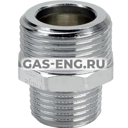 Ниппель укороченный редукционный НР-НР, бронзовый, хромированный, модель 3247, Viega купить в интернет-магазине промышленного оборудования в Санкт-Петербурге