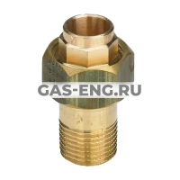 Конусное соединение прямое бронзовое, пайка-наружная резьба, модель 94341G, Viega купить в интернет-магазине промышленного оборудования в Санкт-Петербурге