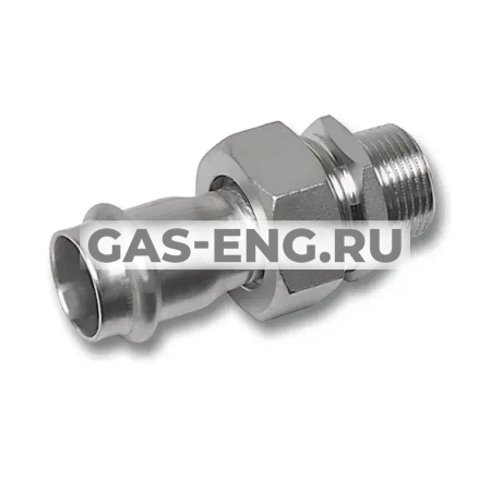 Соединитель-пресс NiroSan, ВПр-НР, плоское уплотнение, тип 9333GMVA, Sanha купить в интернет-магазине промышленного оборудования в Санкт-Петербурге