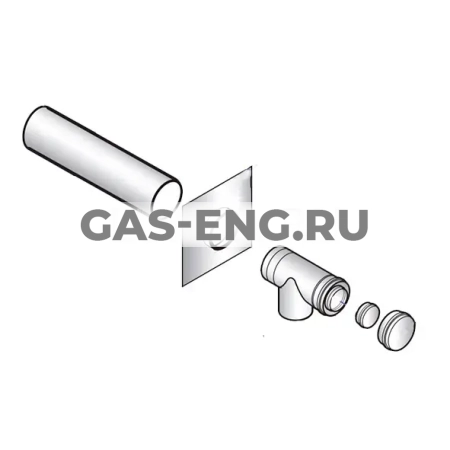 Набор для подсоединения котла DN 80/125, De Dietrich купить в интернет-магазине промышленного оборудования в Санкт-Петербурге