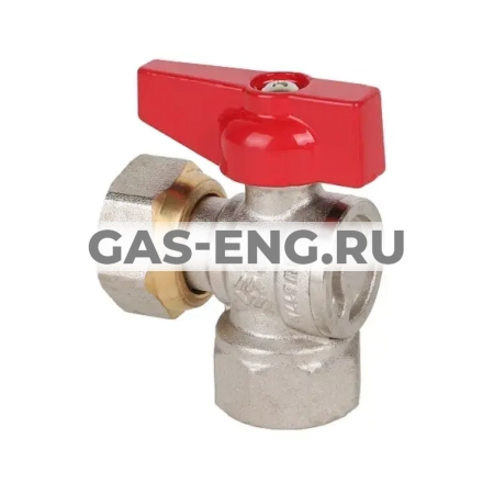 Шаровой кран латунный BV.532, угловой с накидной гайкой, ВР-ВР, ручка-бабочка, MVI купить в интернет-магазине промышленного оборудования в Санкт-Петербурге