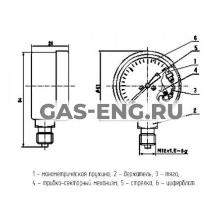Манометры указатели расхода газа МТП-280 РМ1 купить в интернет-магазине промышленного оборудования в Санкт-Петербурге