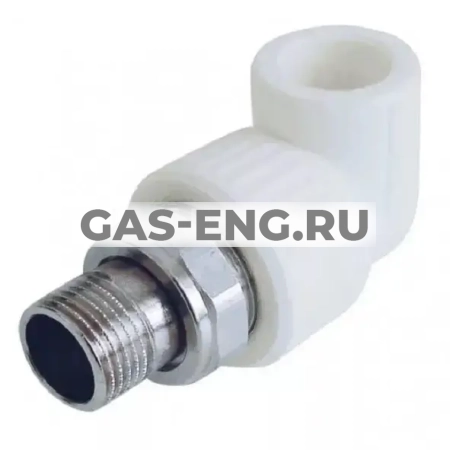 Угольник PPR 90° комбинированный разъемный для радиатора, RTP (РосТурПласт) купить в интернет-магазине промышленного оборудования в Санкт-Петербурге