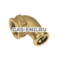 Угловой переход-пресс ВР 90° бронза Purapress, тип 8090G, Sanha купить в интернет-магазине промышленного оборудования в Санкт-Петербурге