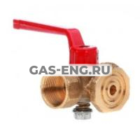 Кран трехходовой 11б38бк муфтовый с контрольным фланцем купить в интернет-магазине промышленного оборудования в Санкт-Петербурге Кран трехходовой 11б38бк муфтовый с контрольным фланцем купить в интернет-магазине промышленного оборудования в Санкт-Петербурге