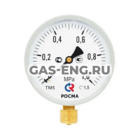 Манометр, тип ТМ серия 10 М2, исполнение стандартное, подключение снизу, кл. 1,5, серый, Росма купить в интернет-магазине промышленного оборудования в Санкт-Петербурге Манометр, тип ТМ серия 10 М2, исполнение стандартное, подключение снизу, кл. 1,5, серый, Росма купить в интернет-магазине промышленного оборудования в Санкт-Петербурге