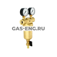 Фильтр промывной ВР-ВР со сливным краном и 2 манометрами, Uni-Fitt купить в интернет-магазине промышленного оборудования в Санкт-Петербурге