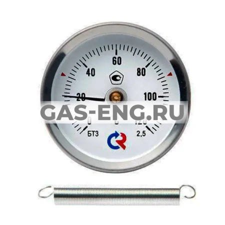 Термометр биметаллический тип БТ (с пружиной), Росма купить в интернет-магазине промышленного оборудования в Санкт-Петербурге Термометр биметаллический тип БТ (с пружиной), Росма купить в интернет-магазине промышленного оборудования в Санкт-Петербурге