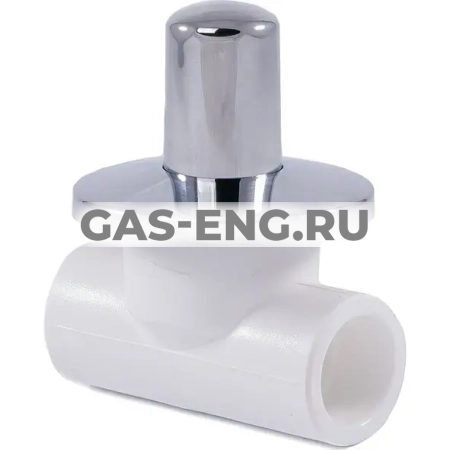 Вентиль PPR с хромированной ручкой, RTP (РосТурПласт) купить в интернет-магазине промышленного оборудования в Санкт-Петербурге