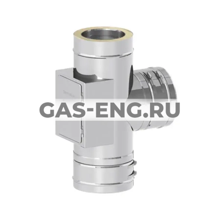 Тройник 87° для дымохода с противоположными входом и дверкой ревизии, Jeremias EDW11A купить в интернет-магазине промышленного оборудования в Санкт-Петербурге