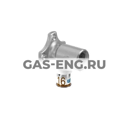 Водорозетка-пресс S-Press (Plus) с фланцем, длинная, латунная, Uponor MLC купить в интернет-магазине промышленного оборудования в Санкт-Петербурге