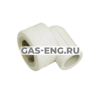 Угольник комбинированный PPR 90° с внутренней резьбой, БЕЛЫЙ, Кросс купить в интернет-магазине промышленного оборудования в Санкт-Петербурге