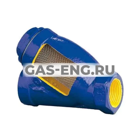 Фильтр чугунный резьбовой, с магнитной вставкой, фигура 823A, Zetkama купить в интернет-магазине промышленного оборудования в Санкт-Петербурге