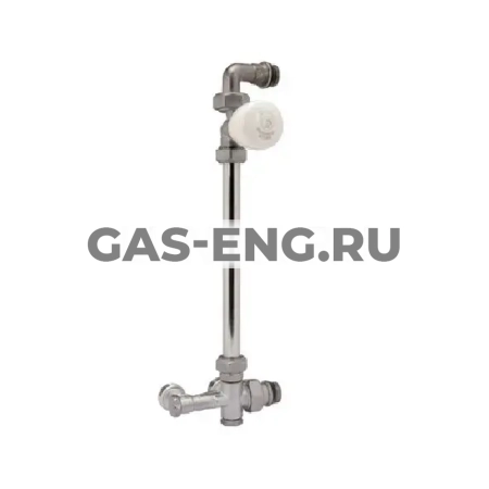 Группа нижнего подключения для двухтрубной системы R438MTG, микрометрическая, с боковым подключением и прямым клапаном, Giacomini купить в интернет-магазине промышленного оборудования в Санкт-Петербурге