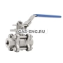 Шаровой стальной кран с/с полнопроходной, с рукояткой, Ду 8-100 Ру 40/63, BV17 купить в интернет-магазине промышленного оборудования в Санкт-Петербурге