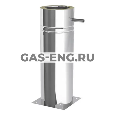 Опорный патрубок-телескоп 60-520 мм для дымохода, с элементом edw06, муфтой 1/2" и заглушкой, Jeremias EDW03A купить в интернет-магазине промышленного оборудования в Санкт-Петербурге