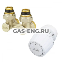 Комплект терморегулятора RLV-KB/RTR 7090, угловой, Danfoss купить в интернет-магазине промышленного оборудования в Санкт-Петербурге