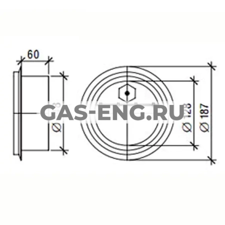 Ограничитель тяги дымохода нержавеющий, Jeremias FU38 купить в интернет-магазине промышленного оборудования в Санкт-Петербурге