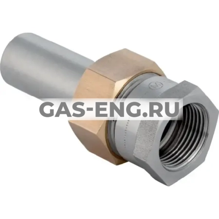 Разъемное соединение Mapress из нержавеющей стали с внутренней резьбой и гладким концевиком, Geberit купить в интернет-магазине промышленного оборудования в Санкт-Петербурге