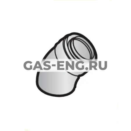 Колено 45° для простого жесткого дымохода, De Dietrich купить в интернет-магазине промышленного оборудования в Санкт-Петербурге