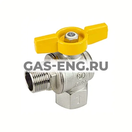 Шаровой кран латунный ВР-НР, полнопроходной, для газа, ручка-бабочка, Ду 15-25, Ру 35-42, Giacomini R781 купить в интернет-магазине промышленного оборудования в Санкт-Петербурге