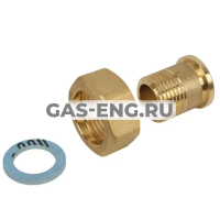 Разъемное соединение с накидной гайкой для клапанов с наружной резьбой, латунь, Danfoss купить в интернет-магазине промышленного оборудования в Санкт-Петербурге