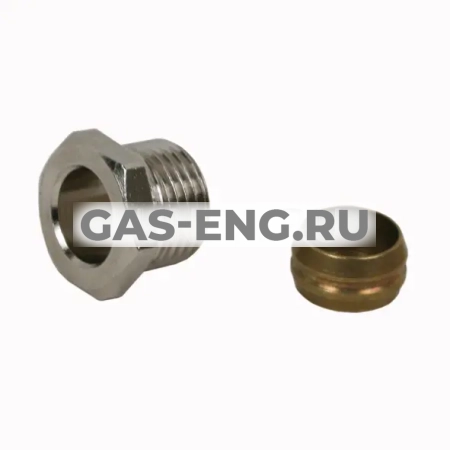 Зажимной резьбовой фитинг для медной или стальной трубки купить в интернет-магазине промышленного оборудования в Санкт-Петербурге