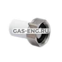 Штуцер PPR с накидной гайкой для присоединения счетчика воды под пломбу, RTP (РосТурПласт) купить в интернет-магазине промышленного оборудования в Санкт-Петербурге