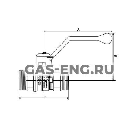 Шаровой латунный кран полнопроходной НР, ручка-рычаг, Ду 15-25, Ру 40, LD Pride купить в интернет-магазине промышленного оборудования в Санкт-Петербурге