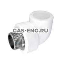Угольник PPR 90° комбинированный НР, RTP (РосТурПласт) купить в интернет-магазине промышленного оборудования в Санкт-Петербурге