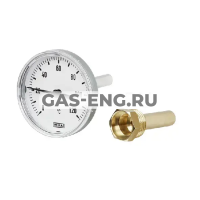 Термометр биметаллический, тип A43.10 (корпус-алюминий), Wika купить в интернет-магазине промышленного оборудования в Санкт-Петербурге Термометр биметаллический, тип A43.10 (корпус-алюминий), Wika купить в интернет-магазине промышленного оборудования в Санкт-Петербурге