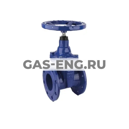 Задвижка чугунная с обрезиненным клином, со штурвалом, тип 100, Rushwork купить в интернет-магазине промышленного оборудования в Санкт-Петербурге