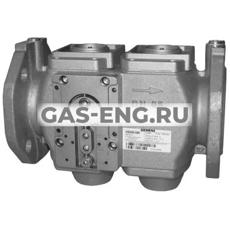 Двойной газовый клапан VGD4..., фланцевое исполнение, Siemens купить в интернет-магазине промышленного оборудования в Санкт-Петербурге
