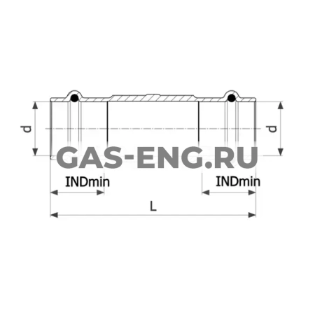 Муфта-пресс Sanpress с SC-Contur надвижная, модель 2415.5, Viega купить в интернет-магазине промышленного оборудования в Санкт-Петербурге