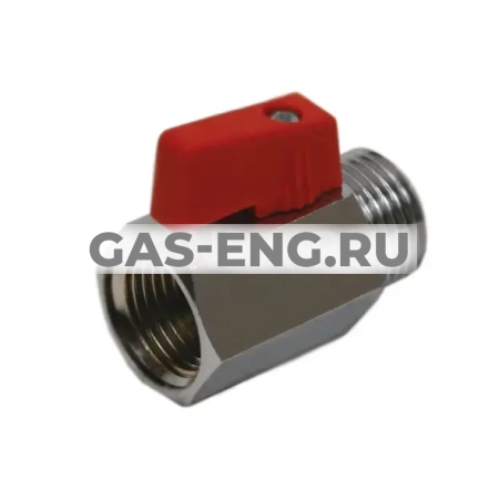 Шаровой латунный кран НР-ВР, ручка-флажок, Ду 8-20 Ру 15, Itap MINI тип 126 купить в интернет-магазине промышленного оборудования в Санкт-Петербурге