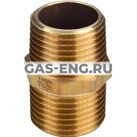 Ниппель двойной, модель 1522, Viega купить в интернет-магазине промышленного оборудования в Санкт-Петербурге