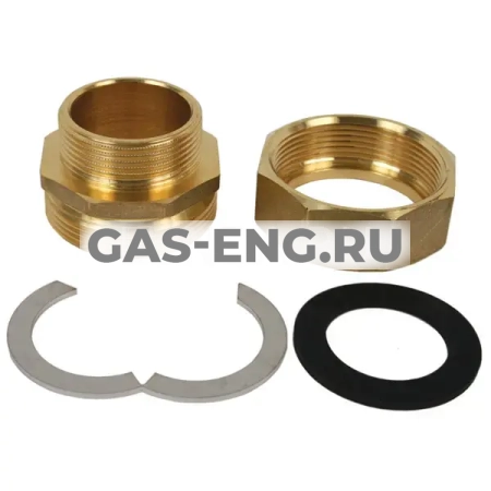 Комплект концевого фитинга из латуни FixLock для подключения трубы Inoflex DN40, Meibes купить в интернет-магазине промышленного оборудования в Санкт-Петербурге