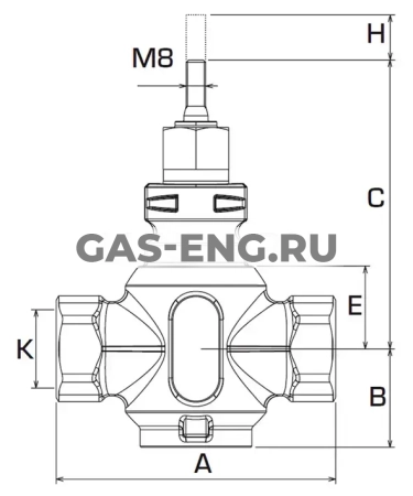 Клапан регулирующий VLA121, Esbe купить в интернет-магазине промышленного оборудования в Санкт-Петербурге