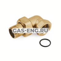 Разъемное соединение угловое ВР/НР латунный, General Fittings купить в интернет-магазине промышленного оборудования в Санкт-Петербурге