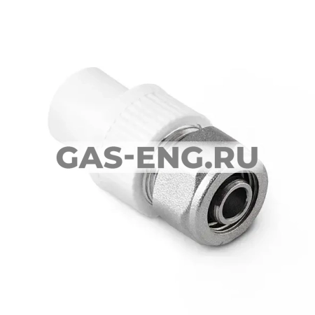 Переход на PEX или металлопластиковую трубу (PP-R), БЕЛЫЙ, Pro Aqua купить в интернет-магазине промышленного оборудования в Санкт-Петербурге