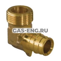 Угольник Q&E латунный с наружной резьбой, Uponor РЕ-Хa (Wirsbo) купить в интернет-магазине промышленного оборудования в Санкт-Петербурге