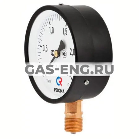 Манометр, тип ТМ серия 10, исполнение стандартное, подключение снизу, кл. 2,5, черный, Росма купить в интернет-магазине промышленного оборудования в Санкт-Петербурге Манометр, тип ТМ серия 10, исполнение стандартное, подключение снизу, кл. 2,5, черный, Росма купить в интернет-магазине промышленного оборудования в Санкт-Петербурге