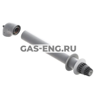 Горизонтальный комплект коаксиального дымохода 60/100 для Vitopend, Viessmann купить в интернет-магазине промышленного оборудования в Санкт-Петербурге Горизонтальный комплект коаксиального дымохода 60/100 для Vitopend, Viessmann купить в интернет-магазине промышленного оборудования в Санкт-Петербурге