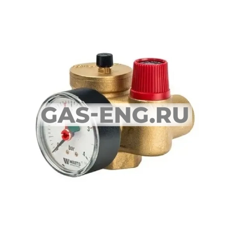 Группа безопасности котла KSG 30N латунная компактная, Watts купить в интернет-магазине промышленного оборудования в Санкт-Петербурге