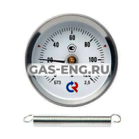 Термометр биметаллический тип БТ (с пружиной), Росма купить в интернет-магазине промышленного оборудования в Санкт-Петербурге Термометр биметаллический тип БТ (с пружиной), Росма купить в интернет-магазине промышленного оборудования в Санкт-Петербурге