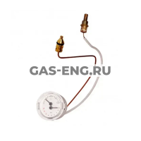 Манометр с капилляром 0-4 бар, Viessmann купить в интернет-магазине промышленного оборудования в Санкт-Петербурге