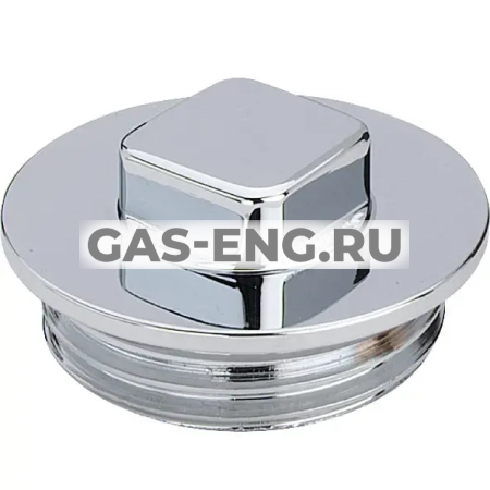 Заглушка латунная хромированная НР, модель 1751, Viega купить в интернет-магазине промышленного оборудования в Санкт-Петербурге